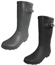 Womens Rain Boots Rubber Solid Color Mid Height Mid Calf Snow Rainboots