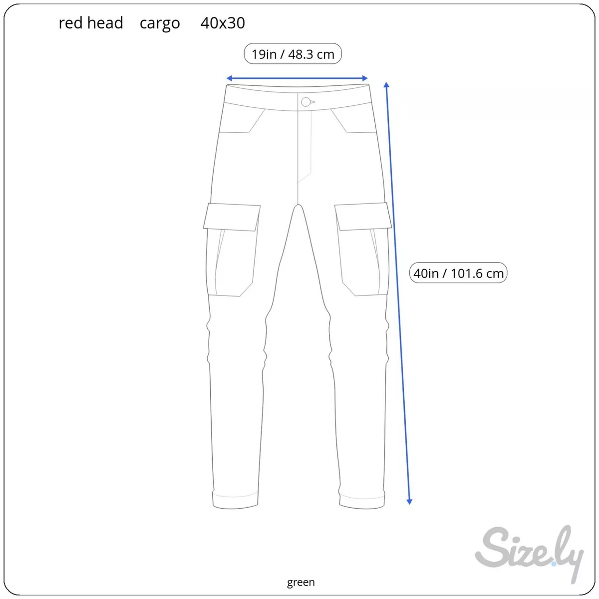 Red head store brand pants