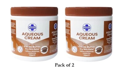 2 X CURALENE WÄSSRIGE CREME TROCKENE HAUT LINDERUNG Kakaobutter je 500ml