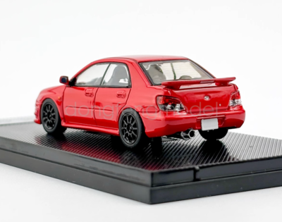 1:64 Furuya Red Impreza WRX STI IX 9 GD Sedan Model Diecast Metal