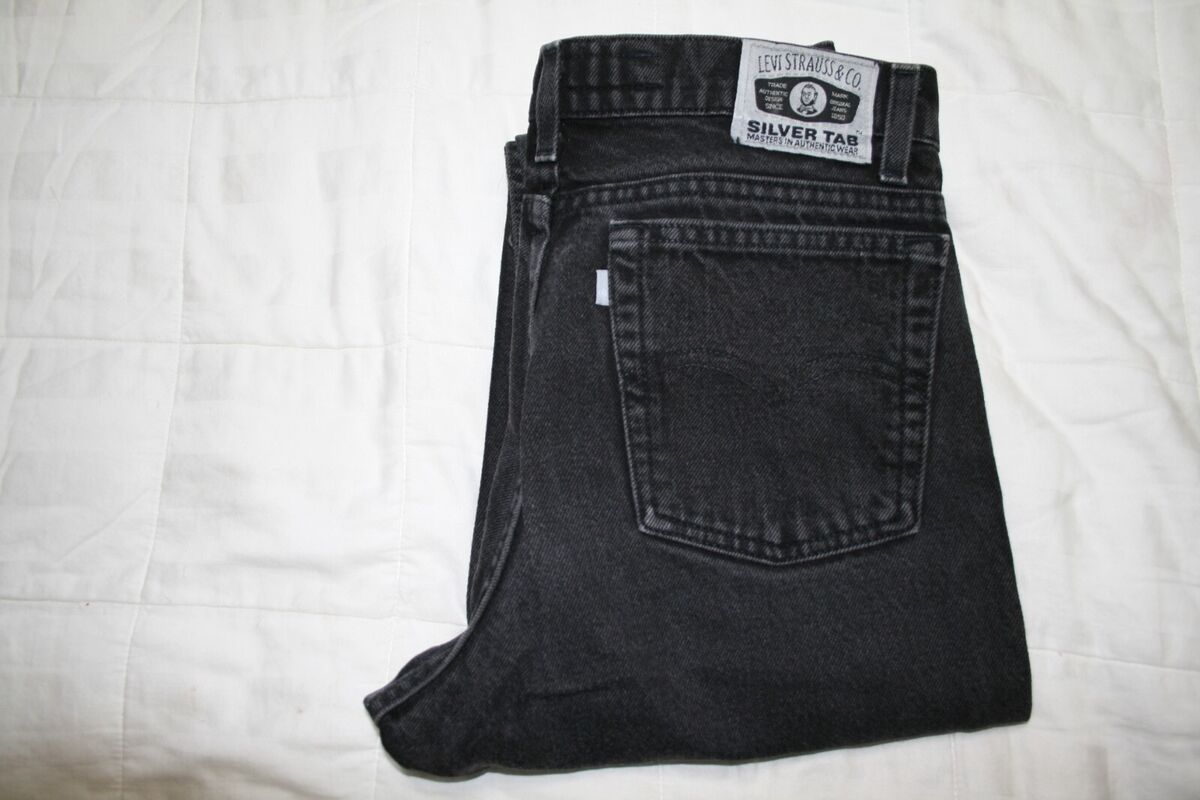 LEVI'S VINTAGE SILVER TAB STRAIGHT & NARROW JEANS*BLACK*31 LEVI'S VINTAGE SILVER TAB STRAIGHT & NARROW JEANS*BLACK*31