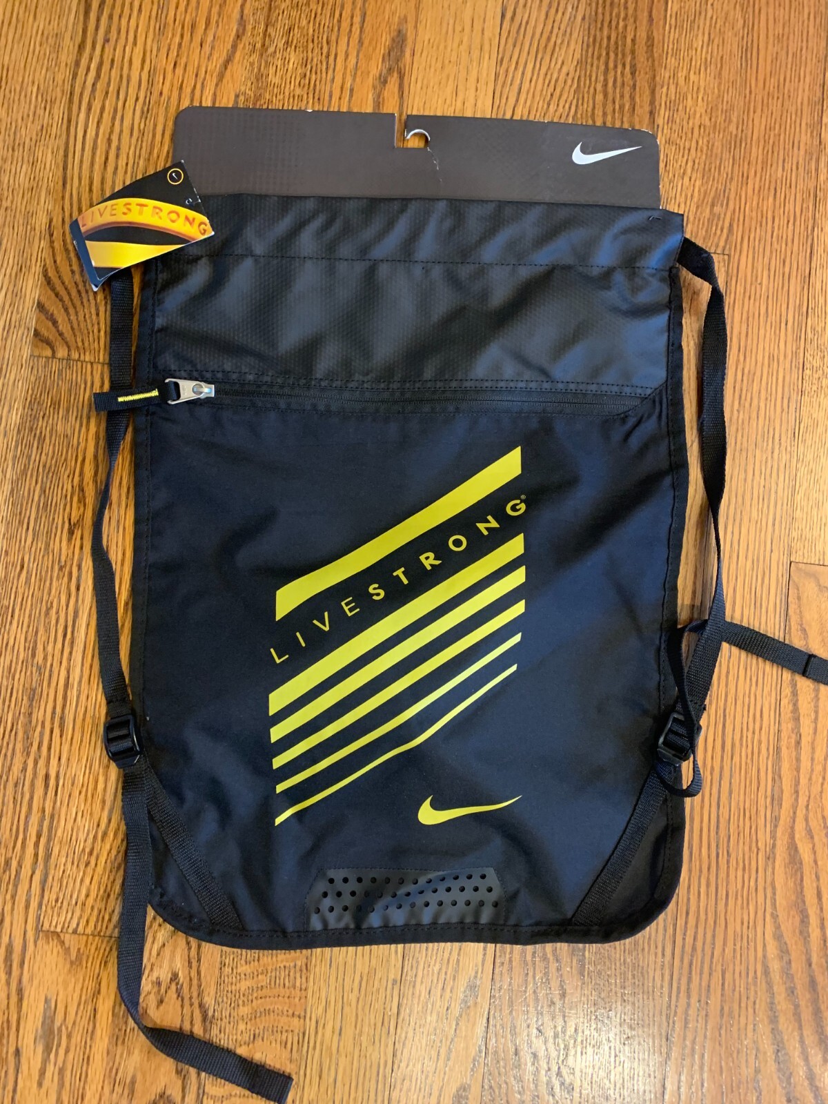 Новая РЕДКАЯ спортивная сумка Nike LIVESTRONG Team Training Gym Bag, спортивный рюкзак, черный мешковатый рюкзак LAF