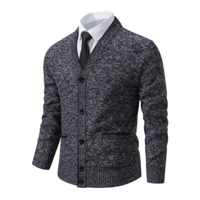 Men's Classic Button Down V-Neck Cardigan Sweater Long Sleeve