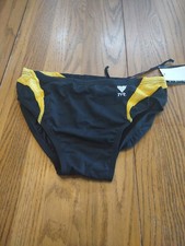 TYR Size 32 Black And Yellow Men's Swimsuit-Brand New-SHIPS N 24 HOURS