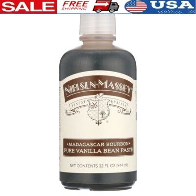 Madagascar Bourbon Pure Vanilla Bean Paste All-Natural Baking Extract 32oz New