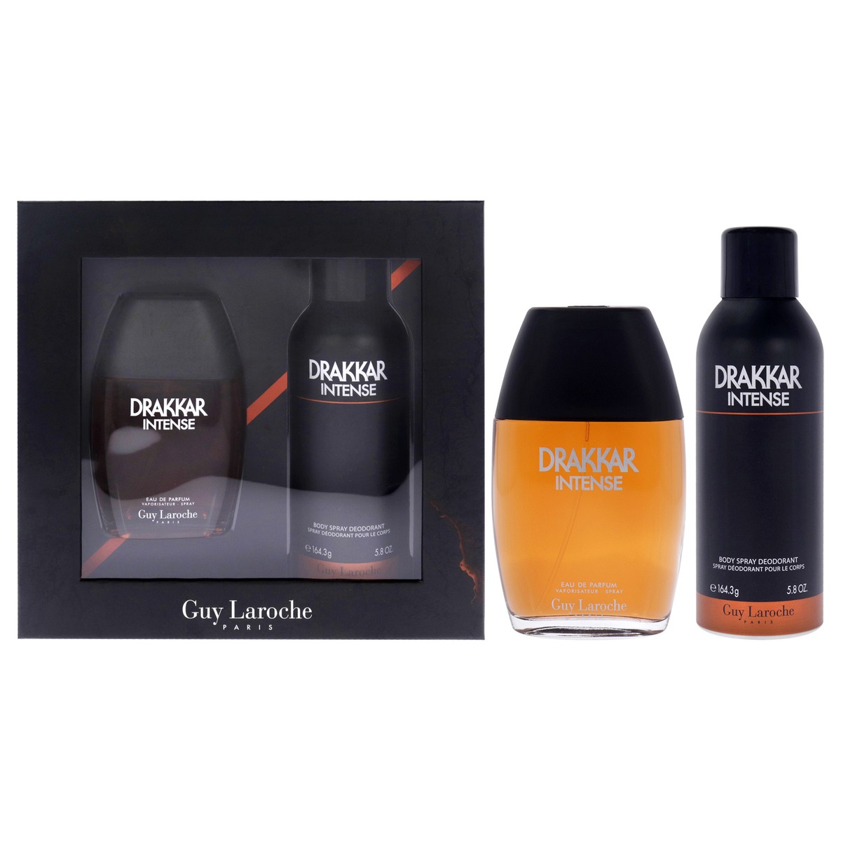 Drakkar Intense by Guy Laroche for Men - 2 Pc Gift Set | eBay