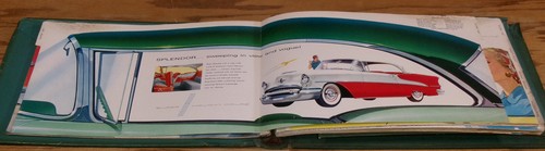 Álbum 55 original Oldsmobile 1955 característica color tela distribuidor sala de exposición - Imagen 2 de 7