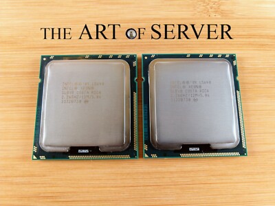 Matched Pair of Intel Xeon L5640 2.26GHz 12MB 5.86GTs LGA1366 6-Core CPU SLBV8 
