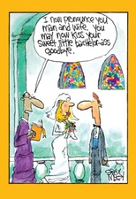 Kiss Bachelor Goodbye Funny McCoy Bros Wedding Card by Nobleworks