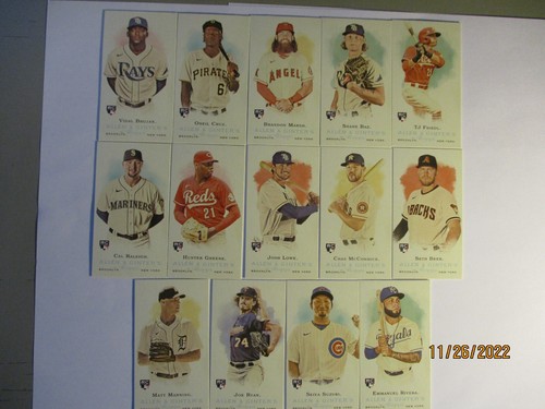 2022 ALLEN GINTER MINI ROOKIE DESIGN VARIATION 14 CARD LOT SUZUKI 