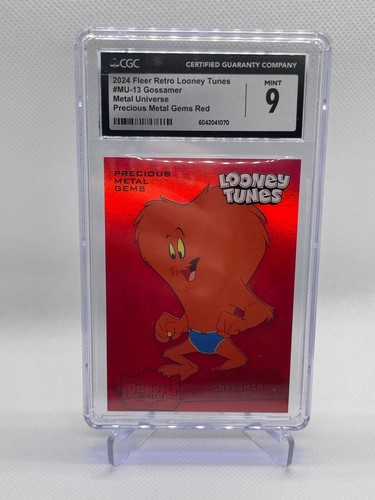 2024 Fleer Retro Looney Tunes Metal Universe PMG Red /100 Gossamer #MU-13 CGC 9
