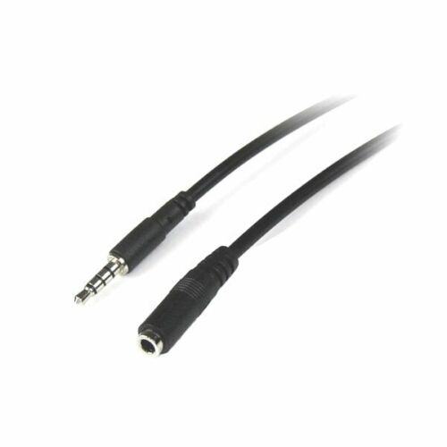 1m 3.5mm 4 Pole TRRS male to female audio headset extension AV cable - Picture 1 of 1
