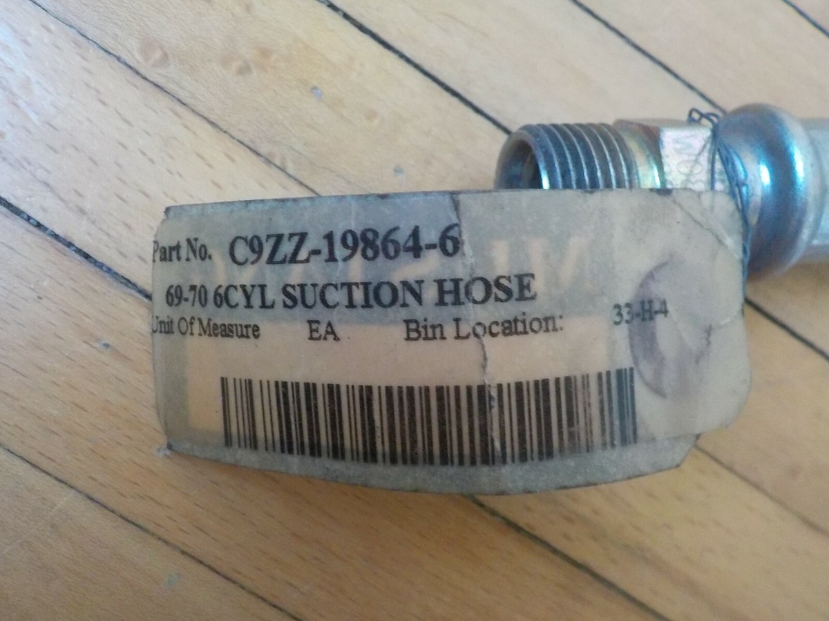 1969-1970 6 CYLINDER FORD MUSTANG SUCTION HOSE C9ZZ-19864-6 | eBay