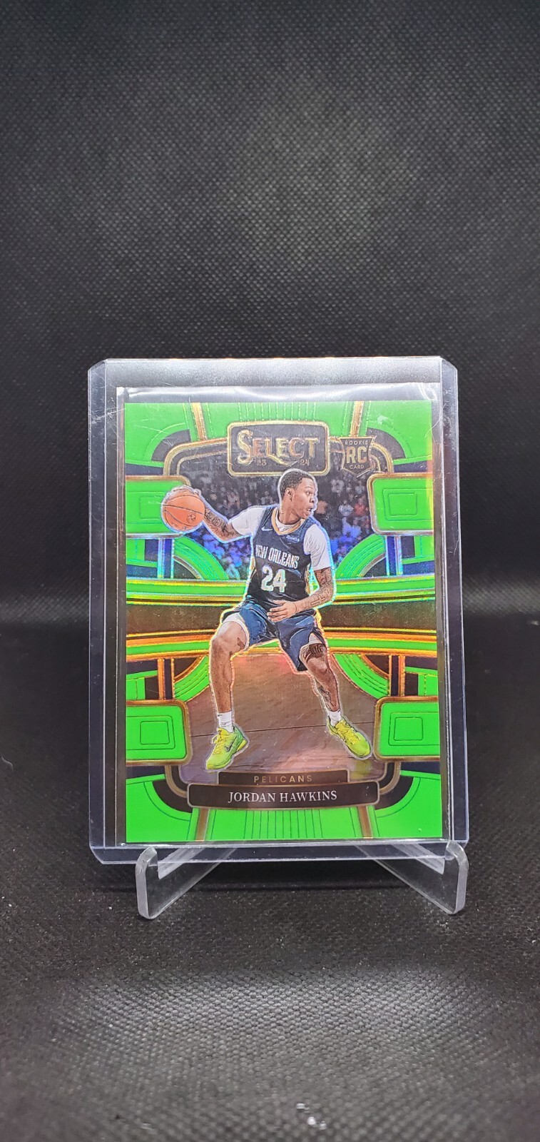 2023-24 Select Jordan Hawkins Concourse Neon Green Prizm Rookie RC #/75