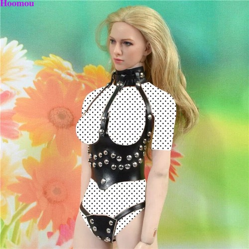 BDSM Imbracatura in Pelle Cinghia Vestiti Bondage per 1/6 Action Figure Femmina Phicen - Foto 35 di 43