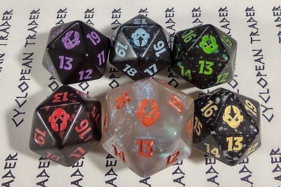 Life Counter ~ AVATAR: THE LAST AIRBENDER ~ Set of 5 + 1 OVERSIZED Spindown D20