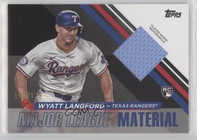2024 Topps Update Major League Material Black /199 Wyatt Langford Rookie RC 1xd