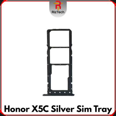 Für Huawei Honor X5C Ersatz Sim Tray Halter Slot (Silber) - UK Verkäufer