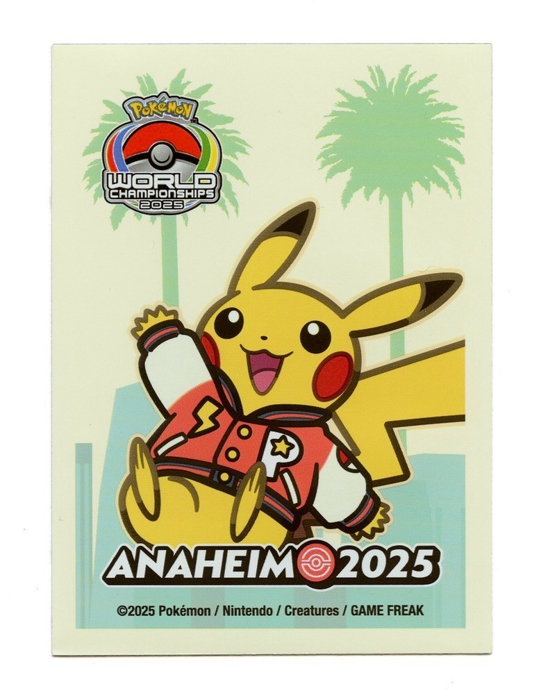2025 Anaheim Bundle Individual Card Sleeves Pokemon World