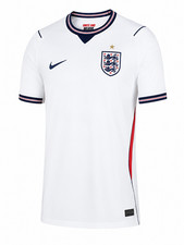 England Style Home Soccer Jersey White Football Fan Shirt Unisex Adult Top NWT
