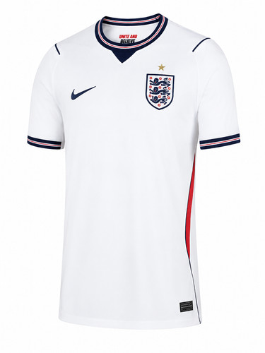 England Style Home Soccer Jersey White Football Fan Shirt Unisex Adult Top NWT