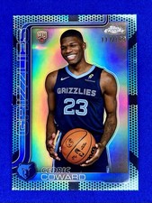 2025-26 Topps Chrome Cedric Coward AQUA Basketball Refractor /199 Rookie SP (RC)