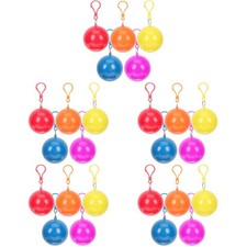  25 Pcs Keyring Raincoats Foldable Rain-Wears Convenient Rain Ponchos Fishing