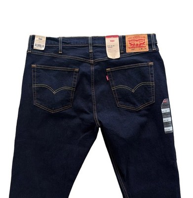 NWT Levis 512 Men s Jeans 38 X 32 Dark Blue Slim Taper Denim Casual Stretch