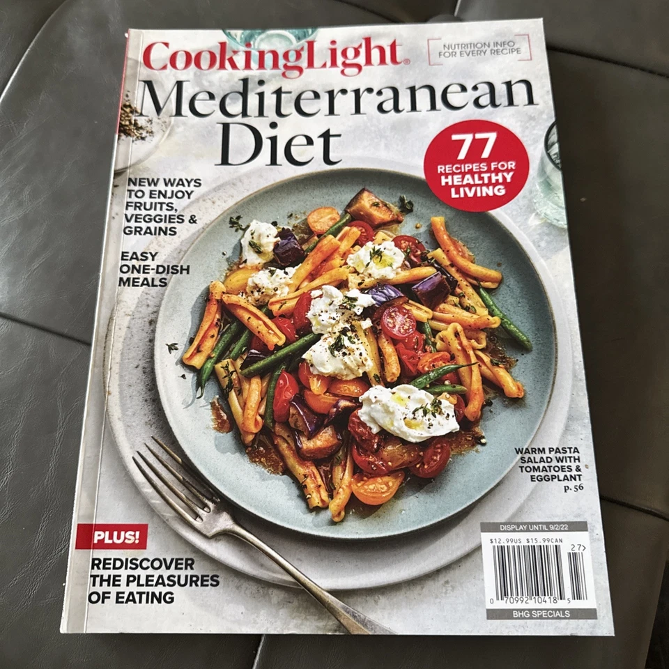 Mediterranean Diet Lot Of 2 Magazines Cooking Light & Good Housekeeping - Image 3 of 4