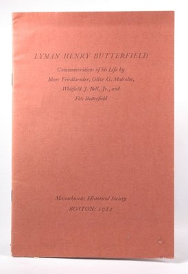 Lyman Henry Butterfield : commemorations of his life by Marc Friedlaender, Olive