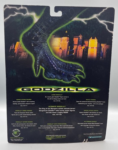 Godzilla 6" Hammer Foot Baby Godzilla ThunderKick Attack Trendmasters 1998 sin usar, en caja - Imagen 3 de 3