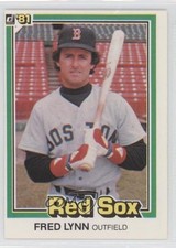 1981 Donruss Fred Lynn #218 3d5