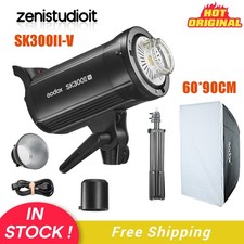 GODOX SK300II-V 300Ws Photo Studio Strobe Flash 60 90cm Softbox 2m Light Stand