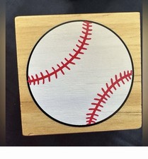 Recollections Baseball Rubber Stamp