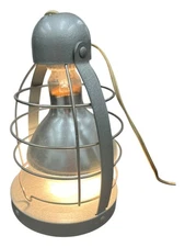 Vintage BRETFORD Mid Century Industrial Bird Cage Heat /Sun Lamp Light Working