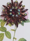  Judy Lee Purple AB Rhinestone Brooch Pin  Earring Set Vintage — photo 8