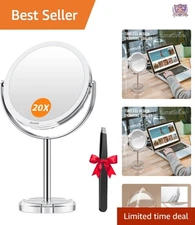 20X Magnifying Makeup Mirror Double Sided 1X/20X Portable Vanity Compact