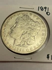 1891-O  Morgan Silver Dollar Almost Uncirculated. Nice Coin