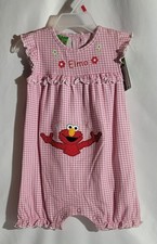 Vintage Elmo Sesame Street Pink Bubble Romper 18 Months