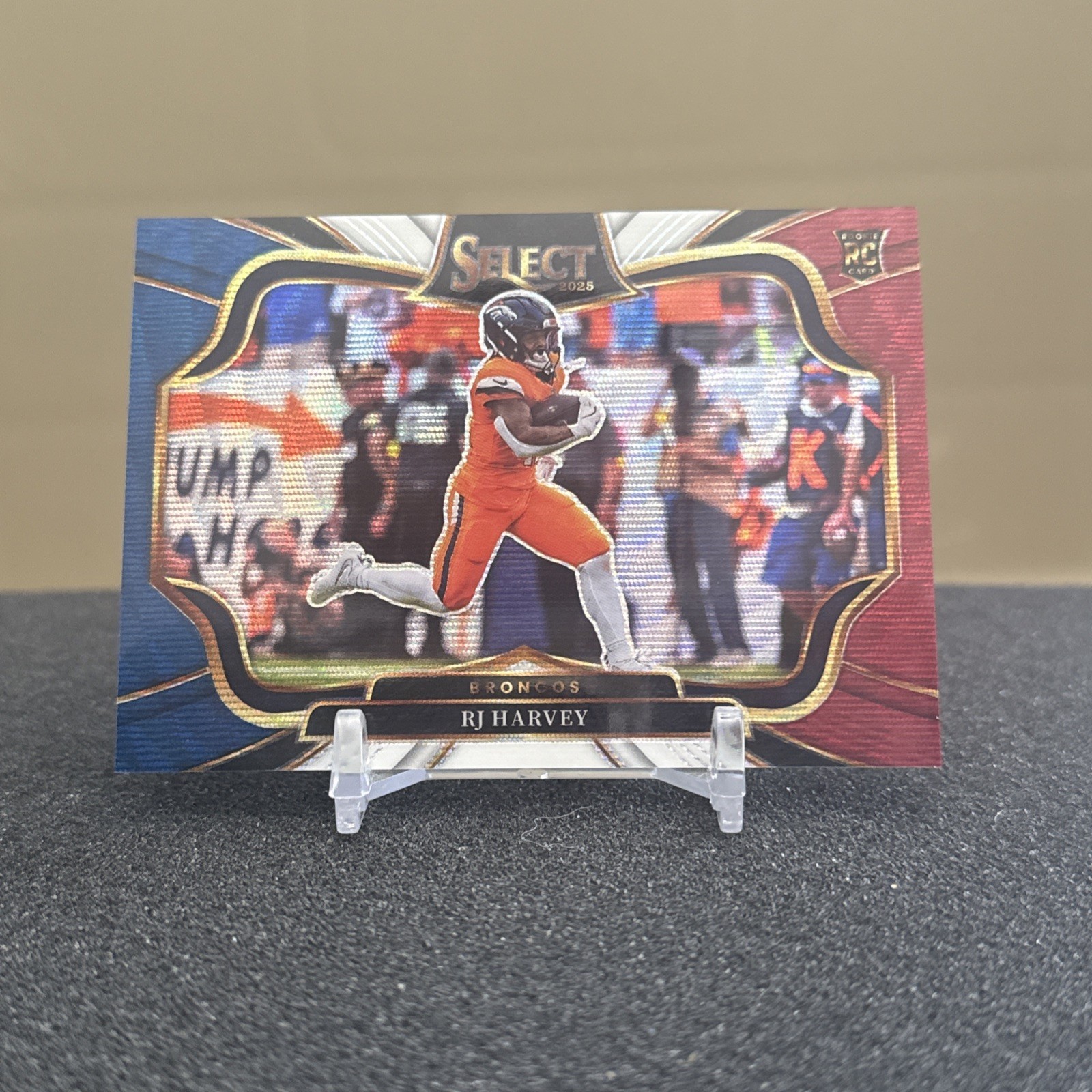 2025 Panini Select Football Rj Harvey Field Level Tri Color Prizm /99