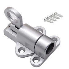 Silver Self Closing Latch Bolt Automatic Spring Loaded Door Gate Security Lock y
