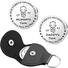 Humorous Decision Coin - Unique Gift for New Parents