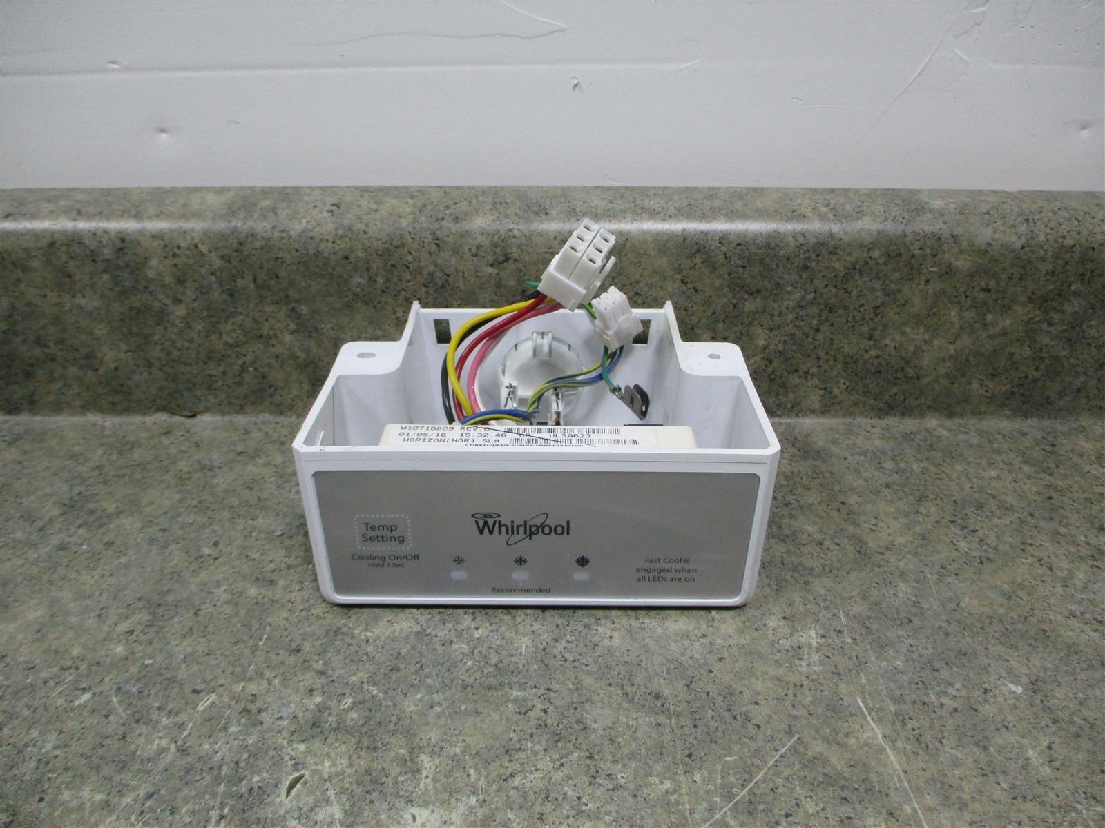 WHIRLPOOL REFRIGERATOR CONTROL BOARD & PANEL PART # W11382530