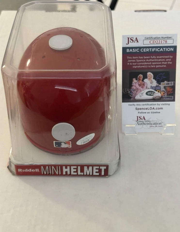 JJ WETHERHOLT ST LOUIS CARDINALS '24 #1 PICK SIGNED MINI HELMET BASEBALL JSA COA - Image 2 of 4
