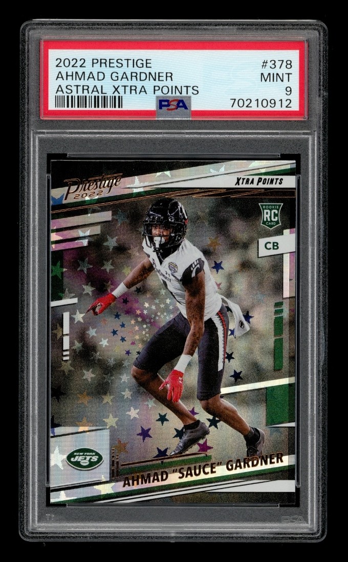 2022 Panini Prestige: #378 Sauce Gardner Astral Xtra Points PSA 9 MINT