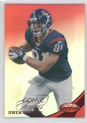 2012 Certified Mirror Red 76/250 Owen Daniels #40 0q1p