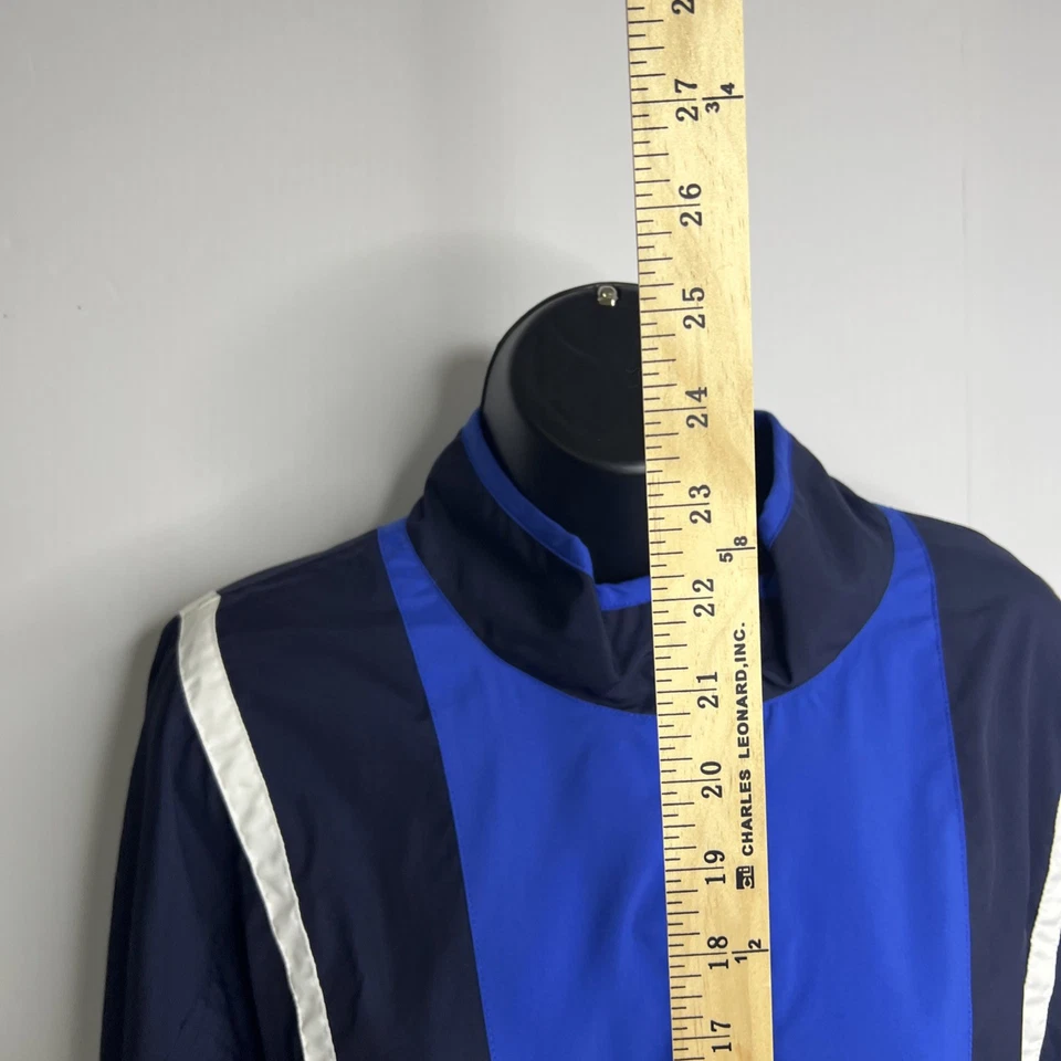 CHAQUETA VINTAGE AÑOS 80 Tail Tech cremallera completa para mujer grande GOLF TENNIS negra/azul/blanca Foto 4 de 4