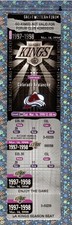 Sandy Moger 2G#38 Ticket Full 3-14-1998 Kings Av's Patrick Roy pulled Unused 👀