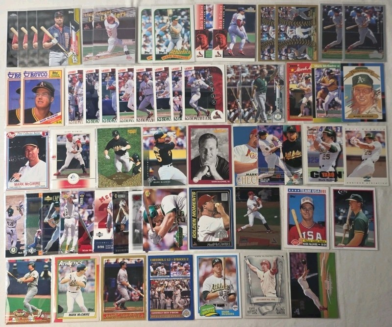Mark McGwire 58-Card Player Lot 1990s-2000s UD Topps Fleer Athletics Cardinals