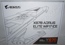 New GIGABYTE X870 AORUS ELITE WIFI7 ICE AMD AM5 X870 ATX DDR5 WiFi 7 Motherboard